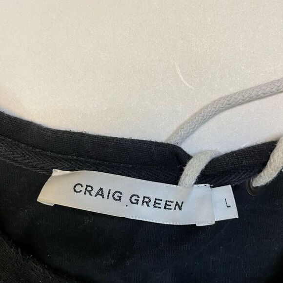 Craig Green Laced T-shirt Men Large Black Short Sleeve - Picture 4 of 6